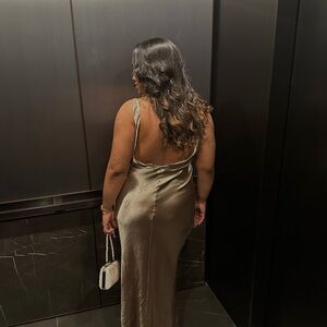 Elegant Metallic Dress